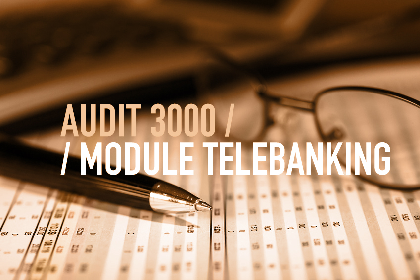 logiciel AUDIT3000 comptabilité en Belgique - module télébanking